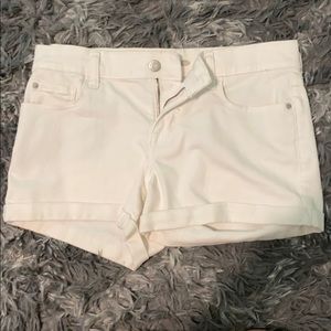Old Navy white boyfriend shorts